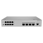 Imagen del switch HUAWEI eKit S220 Series S220-8T4S, un dispositivo gestionado L2 Gigabit Ethernet de 1U en color gris. SKU 98012551