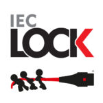 Cable de alimentación azul IEC C14 a IEC C13 M/F de 3 metros con bloqueo IEC LOCK, SKU: IEC-PC963