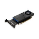 Vista de la tarjeta gráfica Intel Arc Pro A40 con 6 GB de memoria GDDR6, SKU 23P6PA00BA10P