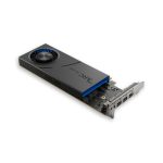 Vista de la tarjeta gráfica Intel Arc Pro A40 con 6 GB de memoria GDDR6, SKU 23P6PA00BA10P