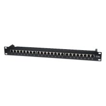 Imagen del producto Intellinet Panel de Parcheo 1U con 24 puertos, SKU 513487, ideal para gestión de cables en rack.