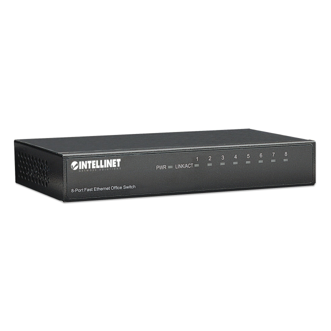 Intellinet 8-Port Fast Ethernet Office Switch Fast Ethernet (10/100) Negro 1 Intellinet 8-Port Fast Ethernet Office Switch