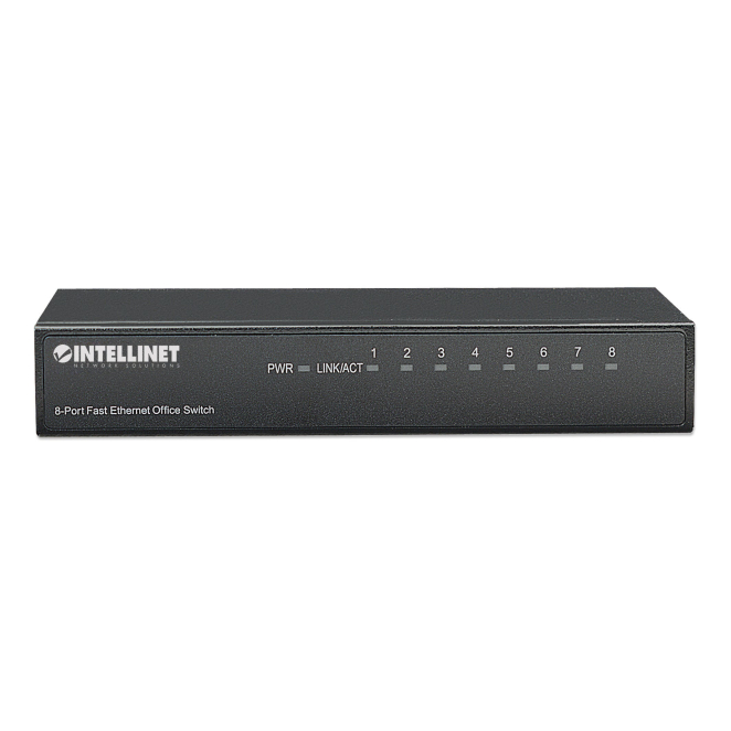 Intellinet 8-Port Fast Ethernet Office Switch Fast Ethernet (10/100) Negro 2 Intellinet 8-Port Fast Ethernet Office Switch Ports