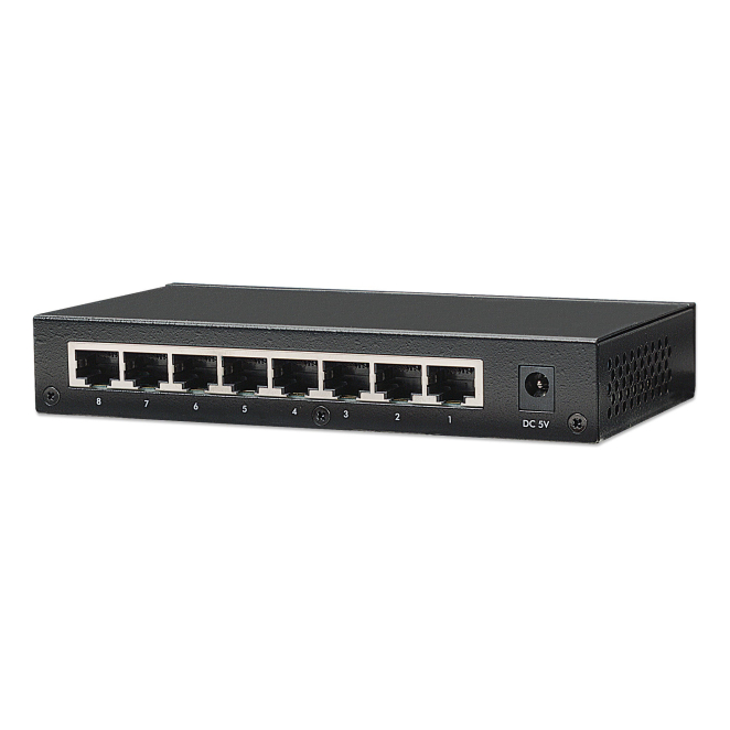 Intellinet 8-Port Fast Ethernet Office Switch Fast Ethernet (10/100) Negro 3 Intellinet 8-Port Fast Ethernet Office Switch Connections