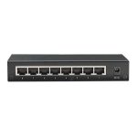 Switch Ethernet Intellinet de oficina con 8 puertos Fast Ethernet 10/100, color negro, SKU 523318