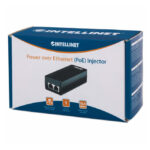 Intellinet Inyector POE 10/100 Fast Ethernet, SKU 524179, en color negro