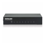 Intellinet Switch de Escritorio Gigabit Ethernet de 8 puertos, SKU 530347. Ideal para redes de alta velocidad.