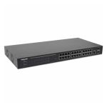 Switch administrable Intellinet con 24 puertos Gigabit Ethernet PoE+ y 2 puertos SFP, SKU: 560559