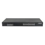 Imagen del switch Intellinet modelo 560993, no administrado, L2, Gigabit Ethernet (10/100/1000), PoE y de color negro, ideal para redes empresariales.