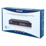Switch gestionado Intellinet 561167 Gigabit Ethernet (10/100/1000) con Energía sobre Ethernet (PoE) en color negro