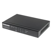 Intellinet switch Gigabit Ethernet modelo 561174, compatible con PoE, color negro