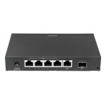Intellinet switch Gigabit Ethernet modelo 561174, compatible con PoE, color negro