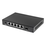 Intellinet switch Gigabit Ethernet modelo 561174, compatible con PoE, color negro