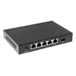 Intellinet switch Gigabit Ethernet modelo 561174, compatible con PoE, color negro