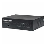 Imagen del Switch PoE+ Gigabit Ethernet de 8 puertos de Intellinet, modelo 561204, con soporte para alta eficiencia y conectividad rápida
