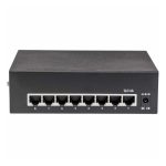 Imagen del Switch PoE+ Gigabit Ethernet de 8 puertos de Intellinet, modelo 561204, con soporte para alta eficiencia y conectividad rápida