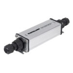 Imagen del Intellinet adaptador e inyector de PoE, modelo 561211, diseñado para proveer energía a través de Ethernet