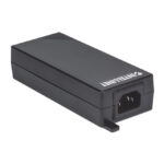 Imagen del Intellinet 561518, un adaptador e inyector de PoE con soporte para Gigabit Ethernet, ideal para una conectividad de red rápida y eficiente.