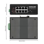 Intellinet switch Gigabit Ethernet modelo 561624 con Energía sobre Ethernet (PoE) en color negro