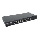 Switch Gigabit Ethernet Intellinet 561679 con 10/100/1000 Mbps y alimentación PoE, color negro