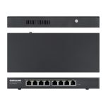 Switch Gigabit Ethernet Intellinet 561679 con 10/100/1000 Mbps y alimentación PoE, color negro