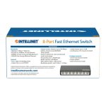 Intellinet switch Fast Ethernet negro con velocidad de 10/100 Mbps, SKU 561730