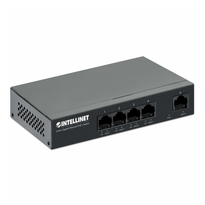Intellinet 561792 switch Gigabit Ethernet (10/100/1000) Energía sobre Ethernet (PoE) Negro 1 Intellinet 561792 switch Gigabit Ethernet