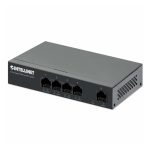 Intellinet Switch Gigabit Ethernet 561792 con soporte para PoE, velocidad de 10/100/1000 Mbps, color negro