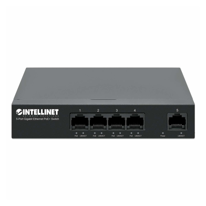 Intellinet 561792 switch Gigabit Ethernet (10/100/1000) Energía sobre Ethernet (PoE) Negro 2 Intellinet 561792 energizado con tecnología PoE