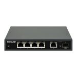 Imagen del switch Gigabit Ethernet Intellinet 561822 con Energía sobre Ethernet (PoE) en color negro, modelo 561822