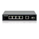 Imagen del switch Gigabit Ethernet Intellinet 561822 con Energía sobre Ethernet (PoE) en color negro, modelo 561822
