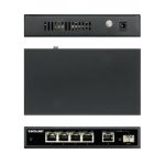 Imagen del switch Gigabit Ethernet Intellinet 561822 con Energía sobre Ethernet (PoE) en color negro, modelo 561822