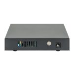 Intellinet Switch PoE+ con 5 puertos Gigabit, ideal para redes empresariales. Código SKU: 561839