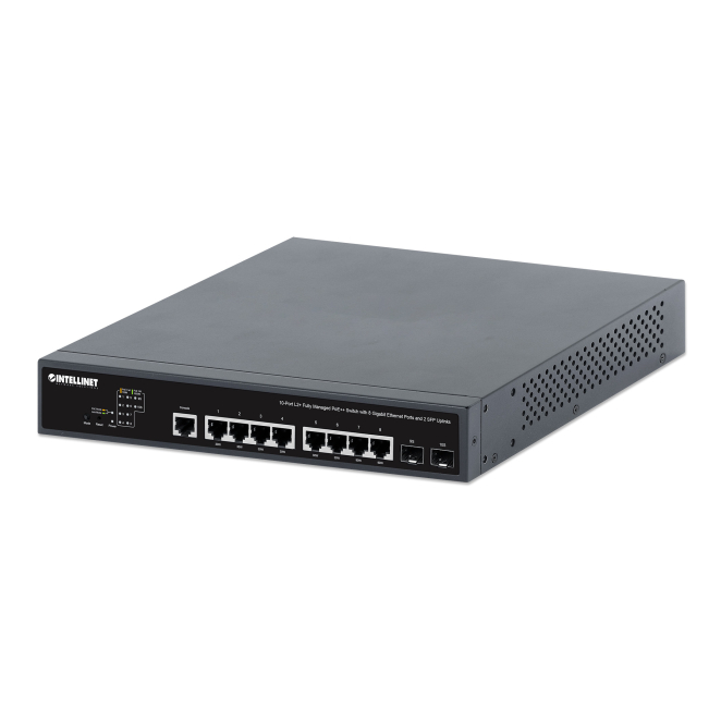 Intellinet 562003 switch Gestionado L2+/L3 Gigabit Ethernet (10/100/1000) Energía sobre Ethernet (PoE) 1U Negro 1 Intellinet 562003 switch gestionado L2+/L3 Gigabit Ethernet con PoE 1U negro