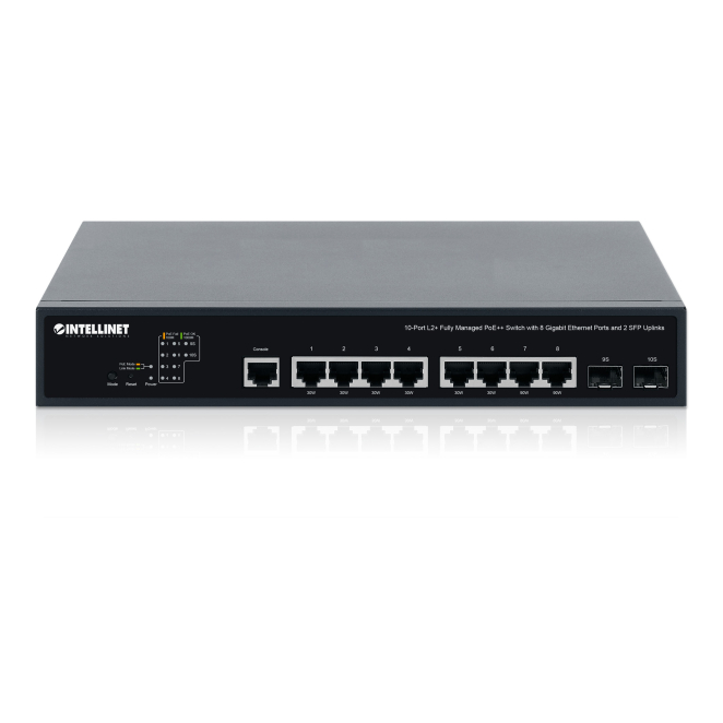 Intellinet 562003 switch Gestionado L2+/L3 Gigabit Ethernet (10/100/1000) Energía sobre Ethernet (PoE) 1U Negro 5 Energía sobre Ethernet del Intellinet 562003 switch gestionado