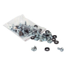 Paquete de 100 juegos de tornillos M6 con tuerca enjaulada fabricados por Intellinet, SKU 713658
