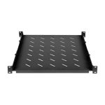 Cajón metálico para rack Intellinet con seguro de llave, modelo 714112, ideal para almacenar equipos de red y componentes electrónicos en bastidores.