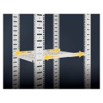 Cajón metálico para rack Intellinet, modelo 714136, diseñado para montaje en bastidor de 19 pulgadas