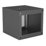 Intellinet 714808 armario rack de 9U montado en la pared, color negro