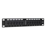 Imagen del panel de parcheo 1U con 24 puertos de Intellinet, modelo SKU 720748