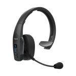 Auriculares inalámbricos Jabra BlueParrott B450-XT con conexión Bluetooth y puerto USB Tipo C, ideales para uso en coche o oficina en casa, color negro. SKU 204270.