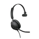 Jabra Evolve2 40 SE auriculares alámbricos de diadema en negro para oficina con conexión USB Type-C y USB Type-A, SKU 24189-889-799
