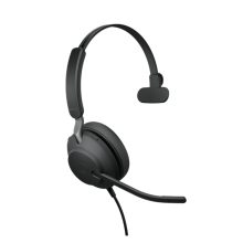 Jabra Evolve2 40 SE auriculares alámbricos de diadema en negro para oficina con conexión USB Type-C y USB Type-A, SKU 24189-889-799