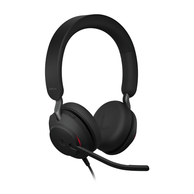 Jabra Evolve2 40 SE Auriculares Alámbricos con Diadema para Llamadas y Música Auriculares Jabra Evolve2 40 SE alámbricos con diadema para llamadas y música, conectividad USB Type-C y USB Type-A en color negro. SKU 24189-989-799
