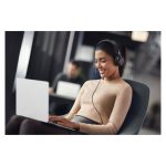 Auriculares Jabra Evolve2 40 SE alámbricos con diadema para llamadas y música, conectividad USB Type-C y USB Type-A en color negro. SKU 24189-989-799