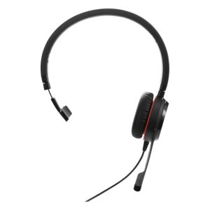 Auriculares Jabra Evolve 20 SE con cable, diadema para oficina o centro de llamadas, conexiones USB Type-C y USB Type-A, color negro, SKU 4993-823-369