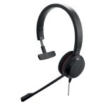 Auriculares alámbricos Jabra Evolve 20 con diadema para oficina y centros de llamadas, conexión USB Type-C y USB Type-A, color negro, SKU 4993-829-269