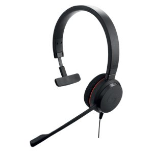 Auriculares alámbricos Jabra Evolve 20 con diadema para oficina y centros de llamadas, conexión USB Type-C y USB Type-A, color negro, SKU 4993-829-269