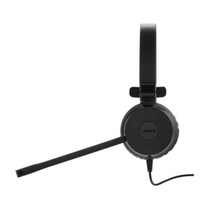 Auriculares diadema Jabra Evolve 30 II alámbricos en color negro, ideales para oficina o centro de llamadas, con conectividad USB Type-C y USB Type-A. SKU: 5393-823-369