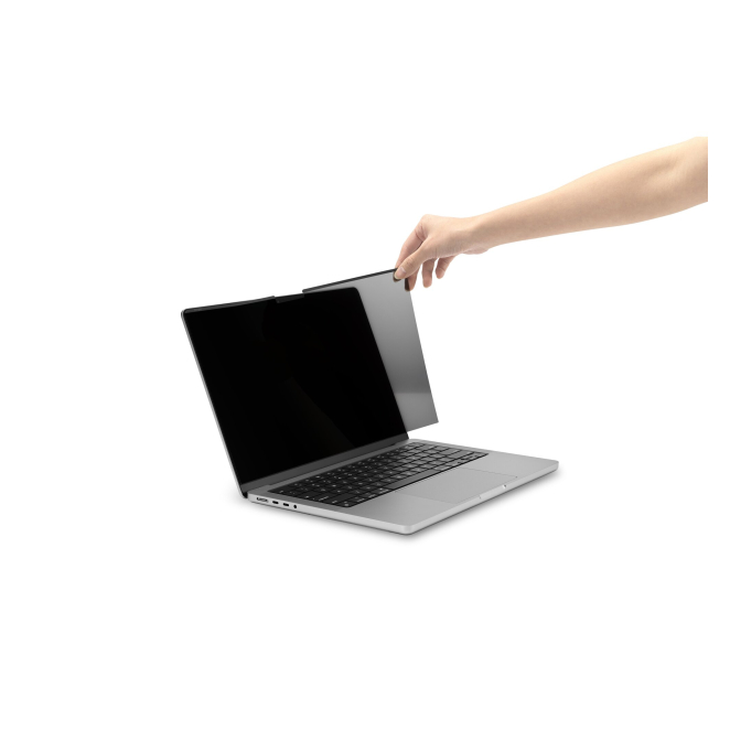Kensington Filtro de privacidad MagPro Elite para MacBook Pro 16” (2021 y versiones posteriores) 4 Kensington Filtro de privacidad MagPro Elite uso portátil